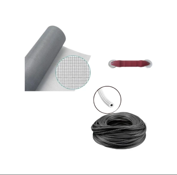 Netpen 3'lü Sineklik Seti 500x80 Cm Tül, 18 Mt. Siyah Conta, Fitil Çekme Aparatı 500x80 Cm