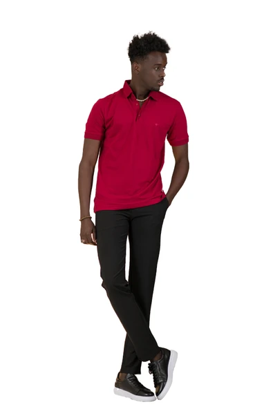 Paul Martin Örme Polo Yaka Regular Fit Pamuklu Ve Likralı T-shirt