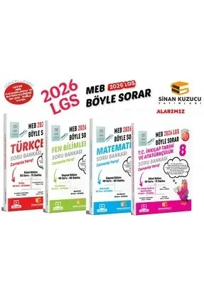 SİNAN KUZUCU YAYINLARI 8. SINIF LGS - MEB BÖYLE SORAR SARMAL BRANŞ DENEME SETİ İlk Doz (2026-LGS)