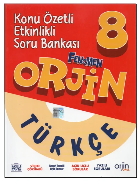 ORJİN 8. SINIF TÜRKÇE KONU ÖZETLİ ETKİNLİKLİ SORU BANKASI
