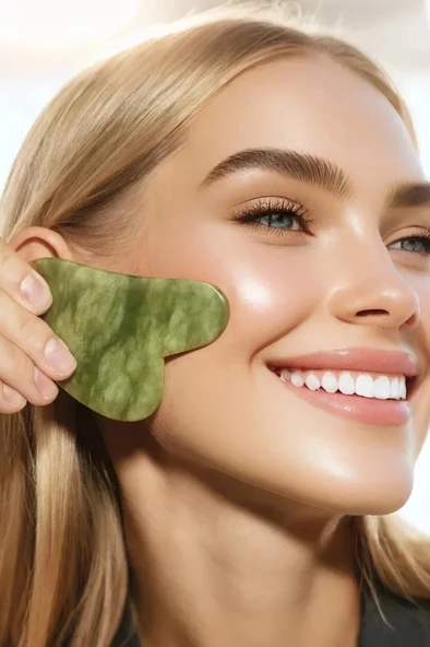 Yeşim Gua Sha Yüz Yogası, Masaj Taşı 673