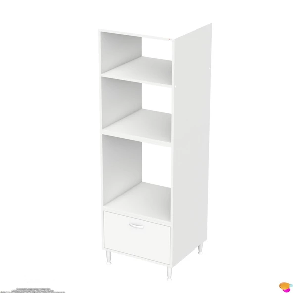 Modilayn ZERA Ankastre Dolap (60x185,9x56 cm): 1 Kapaklı Mini/Midi Mikrodalga Fırın Dolabı - Resim 8