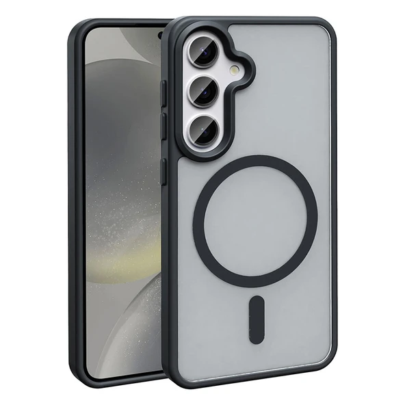 Gpack Samsung Galaxy S25 Plus uyumlu Kılıf Magsafeli Mat Arka Yüzey Sio Kapak ürün görseli 1