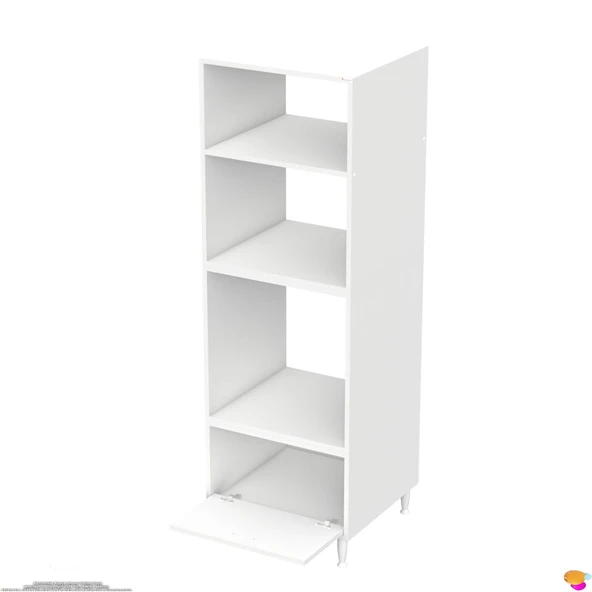 Modilayn ZERA Ankastre Dolap (60x185,9x56 cm): 1 Kapaklı Mini/Midi Mikrodalga Fırın Dolabı - Resim 7