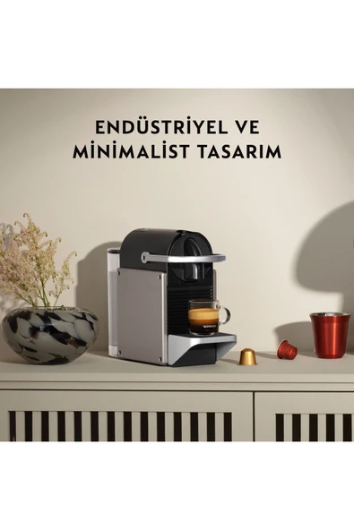 Nespresso D62 Pixie Kahve Makinesi, Gümüş - 3