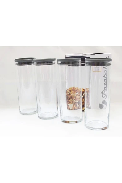 Paşabahçe 43756 Vakumlu 1230 Cc Cam Kavanoz - Cam Erzak Saklama Kabı 4 Lü - Resim 4