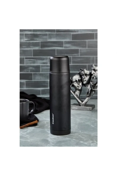 Elista Ckr2021 Paslanmaz Çelik Trend Termos 500 ML Siyah - 3
