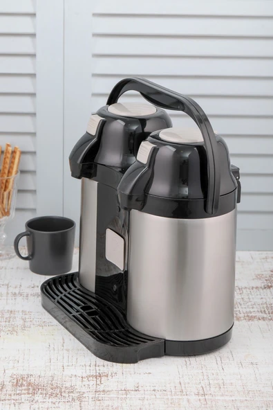 Elista 2027 5 Litre Çiftli Pompalı Çelik Termos - 5