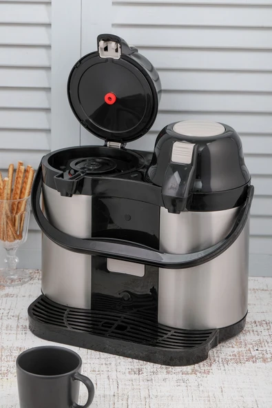 Elista 2027 5 Litre Çiftli Pompalı Çelik Termos - 7