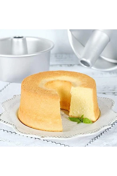 Elista Kek Kalıbı Yuvarlak Şekil Alüminyum 1 Adet ağız çapı 16 cm yükseklik 7 cm - 1