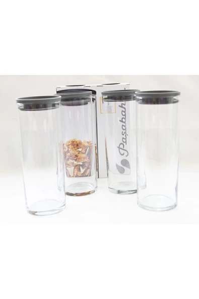 Paşabahçe 43756 Vakumlu 1230 Cc Cam Kavanoz - Cam Erzak Saklama Kabı 4 Lü - Resim 3