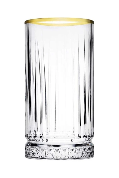 Paşabahçe Elysia Golden Touch Yaldızlı Uzun Bardak 4'lü 450 Cc 520015 Orjin. Kutulu - Resim 6