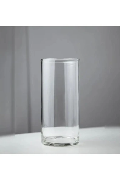 Paşabahçe Silindir Cam Vazo Dekoratif El İmalati Orta 29X14 cm - 4