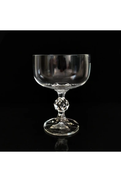 BOHEMİA CRYSTAL Bohemia Kristal Cam Dondurmalık Kase Sade 6'lı 200cc - 2
