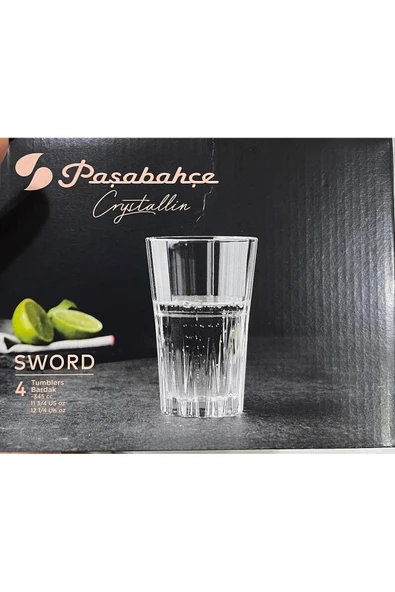 Paşabahçe Sword Crystallin Meşrubat Brdaği 345 cc 4 adet ürün görseli