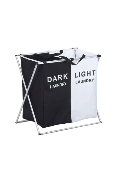 Elista Kirli Çamaşır Sepeti Katlanabilir 2 Bölmeli ürün görseli