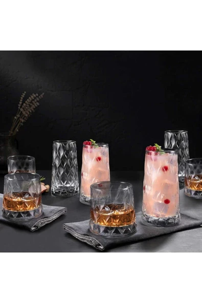 Paşabahçe 420855-420194 Leafy 16 Parça Su Meşrubat Bardak Seti ürün görseli