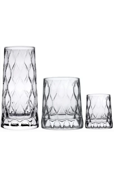 Paşabahçe Leafy Bardak Takımı 18 Parça Meşrubat Su Kahve Yanı Set ürün görseli