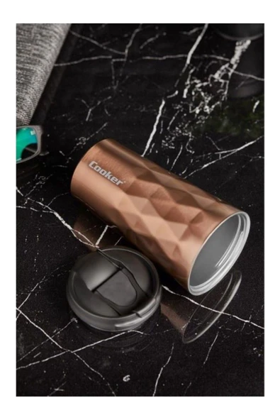 Elista Prizma 350 ml Çelik Mug Termos Bakır CKR2048 - 4