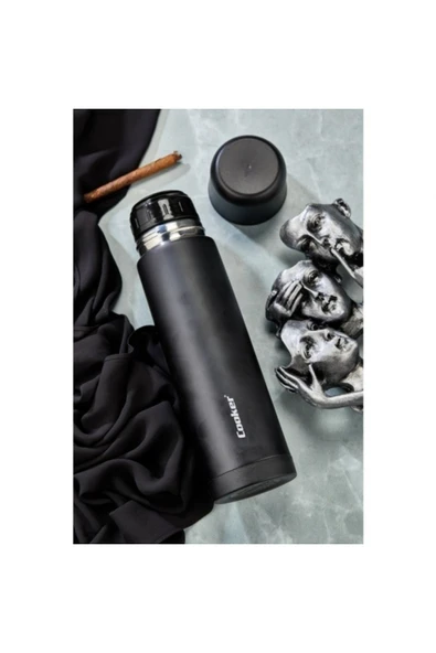 Elista Ckr2021 Paslanmaz Çelik Trend Termos 500 ML Siyah - 2