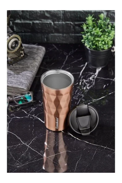 Elista Prizma 350 ml Çelik Mug Termos Bakır CKR2048 - 3