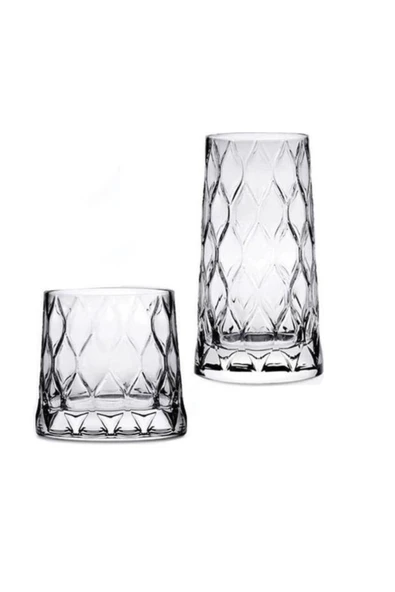 Paşabahçe Leafy Su Bardak - Su Meşrubat Bardağı Özel Seri 8 Li Set Takım ürün görseli