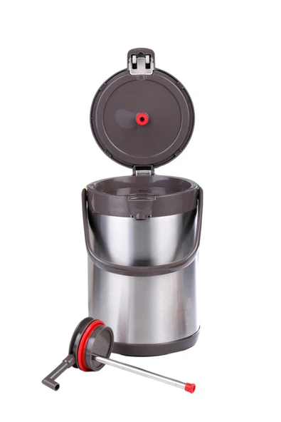 Elista 2007 Pompalı 2,5 Litre İçi Dışı Çelik Termos - 2
