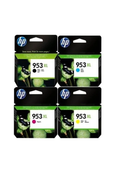 HP 953xl 4 Renk Orijinal Kartuş Seti