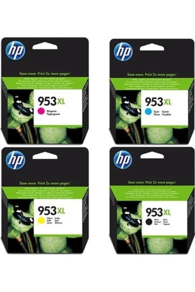 HP L0S70Ae + F6U16Ae + F6U17Ae + F6U18Ae 953Xl Kartuş Seti / Hp