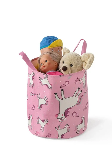 Oyun Oyuncak Sepeti Çok Amaçlı Bebek ve Çocuk Odası Düzenleyici Saklama Kutusu Organizer 52x40 - 2