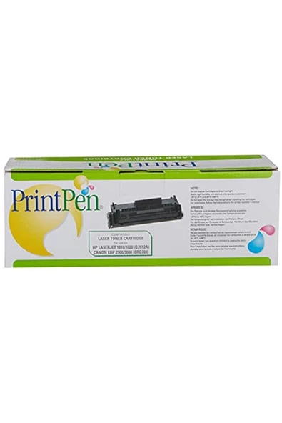 Printpen Q2612A (12A) & Can. Crg-703 Muadil Toner - 3