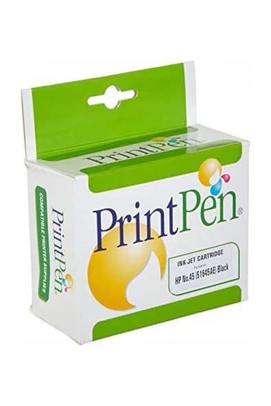 Printpen No.45 (51645ae) Siyah Muadil Mürekkep Kartuşu