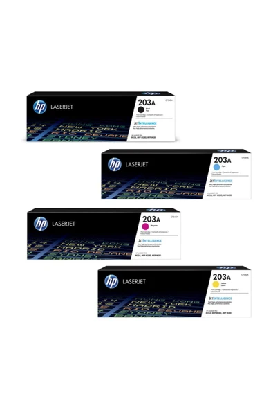 HP 203a 4 Renk Set Orjinal Toner Cf-540/543 Color Laserjet Pro M254dnw