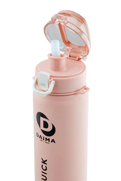 DAİMA QUİCK TERMOS PEMBE 650 ML - Resim 2