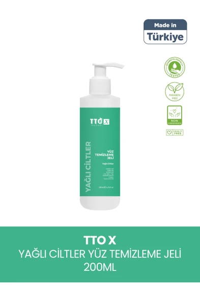 TTO-X Yüz Temizleme Jeli – Yağlı Ciltler 200 ml ürün görseli