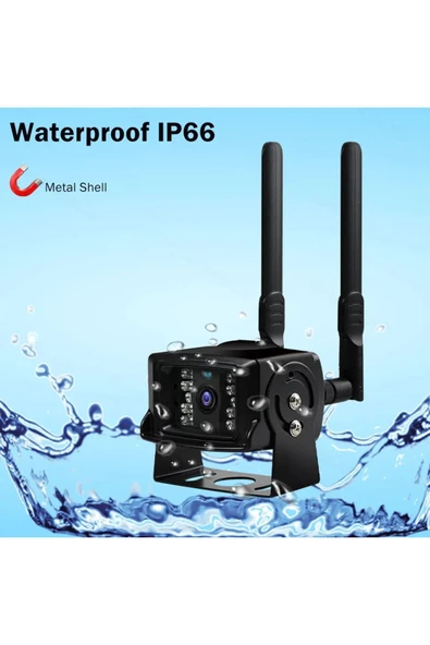 WİFİCAM 4G Sim Kartlı Uzaktan İzlenebilir Çelik Kasa Karavan İş Makinesi Kamyon Otobüs Kamerası - 5
