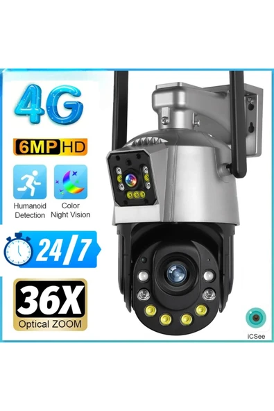 WİFİCAM 4G Sim Kart İle Kullanılan Ve Modem Wifi Görevi Yapabilen Elektrikli  PTZ Kamera