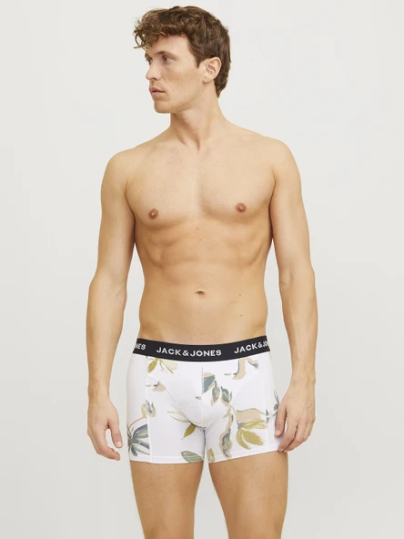 JACK JONES Erkek Desenli Pamuklu 3 lü Boxer Set 12273114 - 6