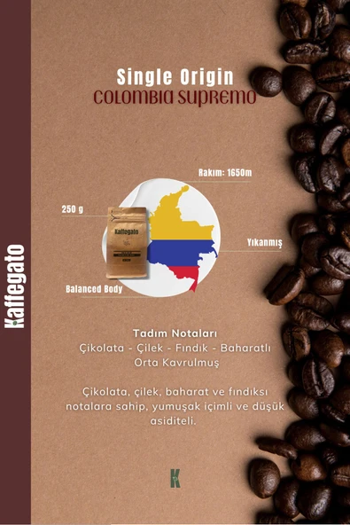 Kaffegato Çekirdek Kahve Tanışma Seti 3'lü 250gx3 - Etihyopya - Kolombiya - Peru - 4