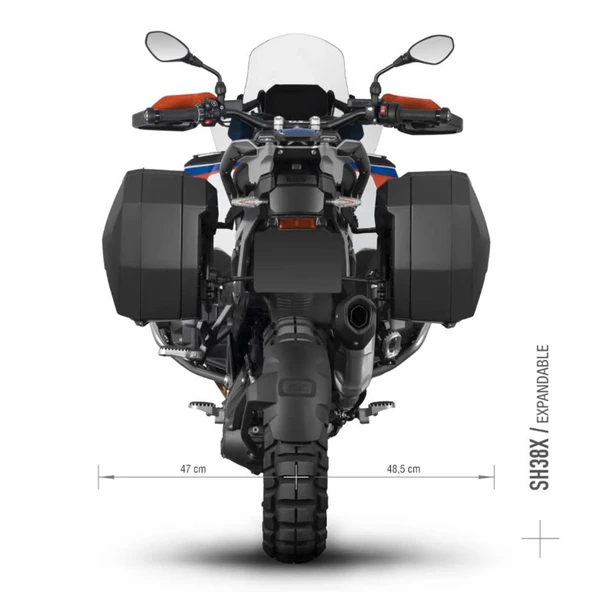 3P SYSTEM YAN ÇANTA DEMİRİ BMW R1300GS ADVENTURE W0RG15IF - Resim 5