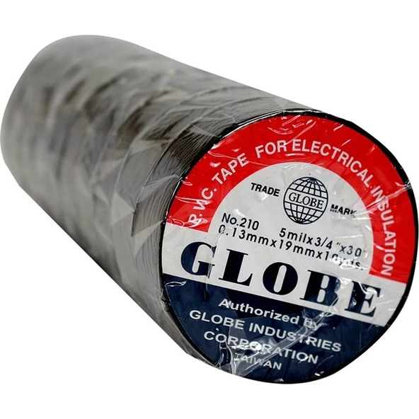 Globe Globe Izole Bant Siyah 10LUK 0.13MMX19MM ürün görseli