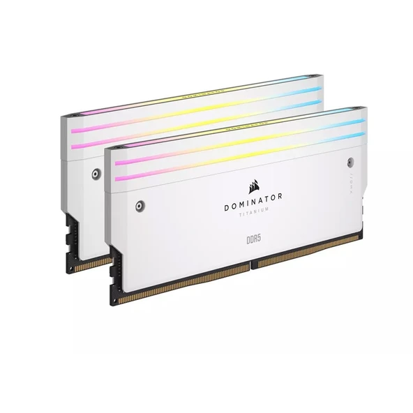 CORSAIR DOMINATOR TITANIUM RGB 64GB (2x32GB) CL30 6000MT/s DDR5 AMD EXPO Beyaz Ram-CMP64GX5M2B6000C30W - 2