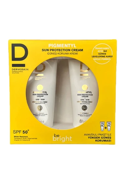 Dermoskin Be Bright Pigmentyl Güneş Kremi Spf 50+ 2 x 75 ML