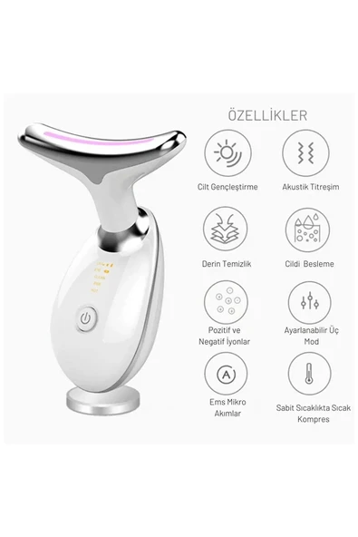 Yüz Ve Boyun Kırşıklık Giderici Ems Güzellik Cihazı ( Gıdık,Sarkma,Kırışıklık) - 3