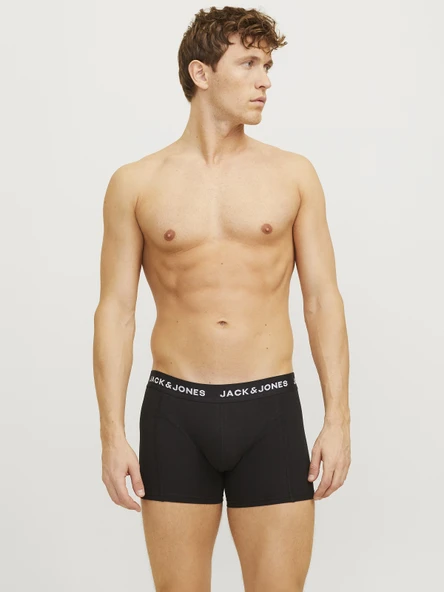 JACK JONES Erkek Desenli Pamuklu 3 lü Boxer Set 12273114 - 4