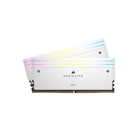 CORSAIR DOMINATOR TITANIUM RGB 64GB (2x32GB) CL30 6000MT/s DDR5 AMD EXPO Beyaz Ram-CMP64GX5M2B6000C30W