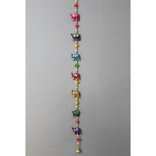 7'li Asmalı Aynalı Fil Ksk3114