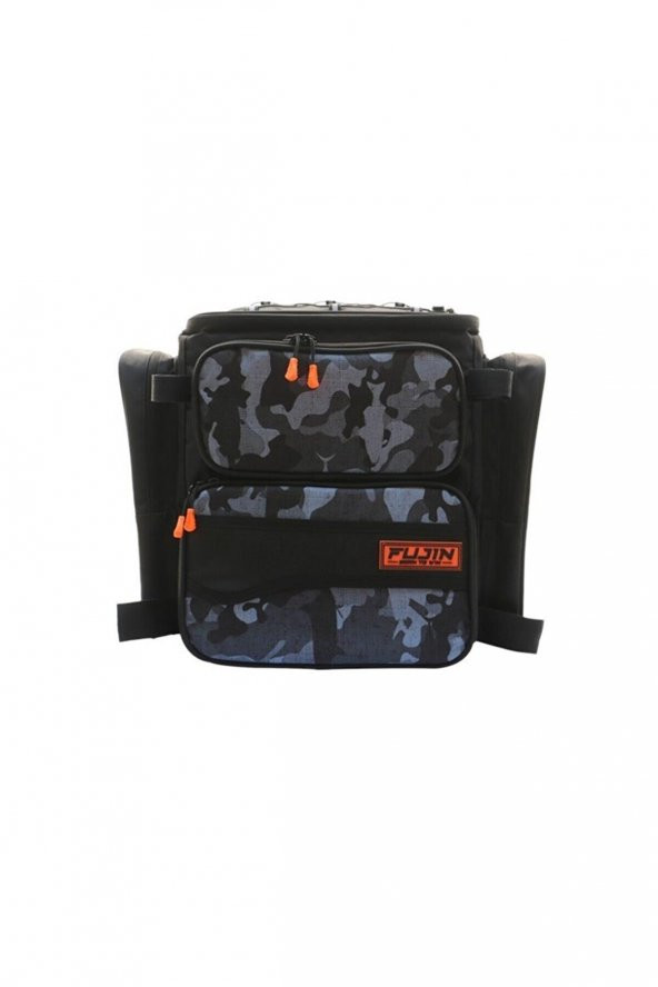 Fujin Black Camo Back Pack - Balıkçı Sırt Çantası
