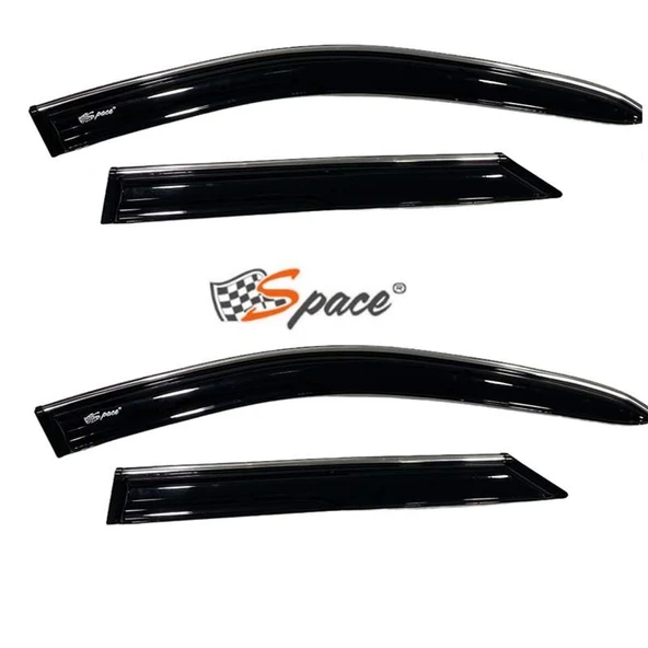 Volkswagen Polo 2010-2020 4'lü Kromlu Cam Rüzgarlığı A+ Yeni Dizayn