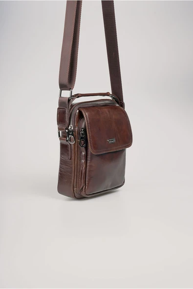 ÇÇS ÇÇÇS 31590 Hakiki Deri Askılı Çanta - 4